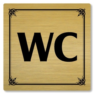 WC, 148x148mm, zlatá, Nebraska